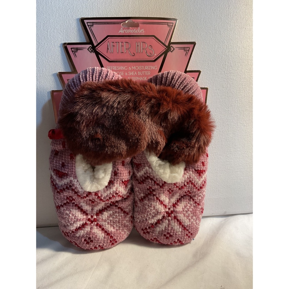 Aromasoles After Hrs Slippers Sleep Mask Refreshing Moisturizing‎ Rose Oil
